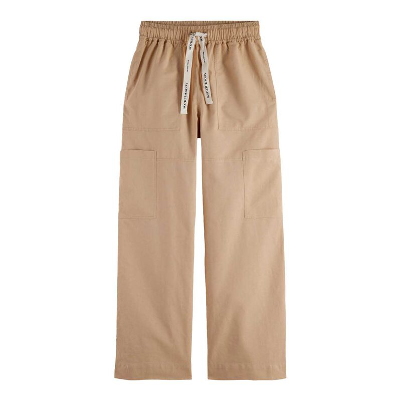 Scotch & Soda Noa High-Rise Wide-Leg Pull On Cargo Pant image number 0